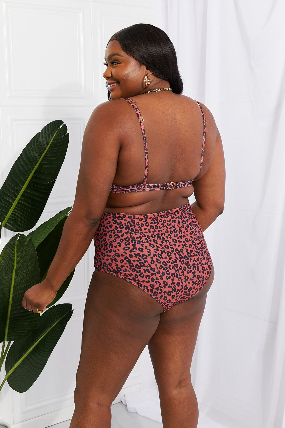 Swim Take A Dip Twist High-Rise Bikini in Ochre - FunkyPeacockStore (Store description)