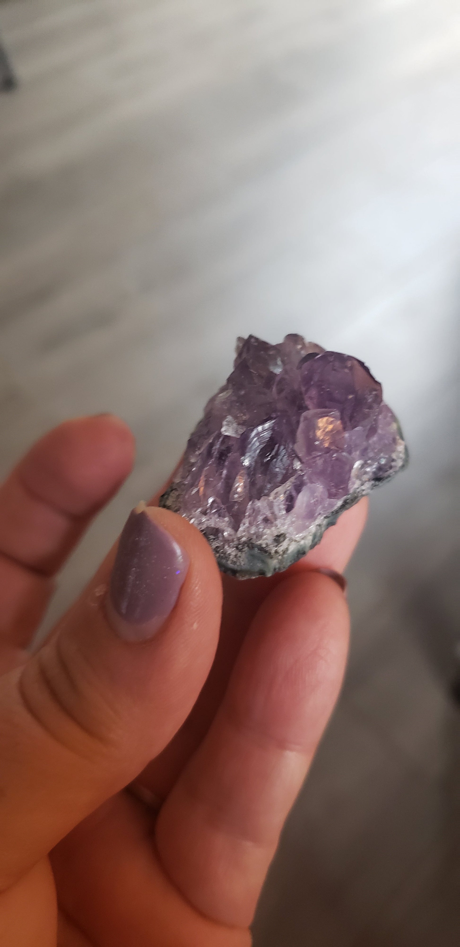 Grade a Amethyst Druzy Crystals - FunkyPeacockStore (Store description)