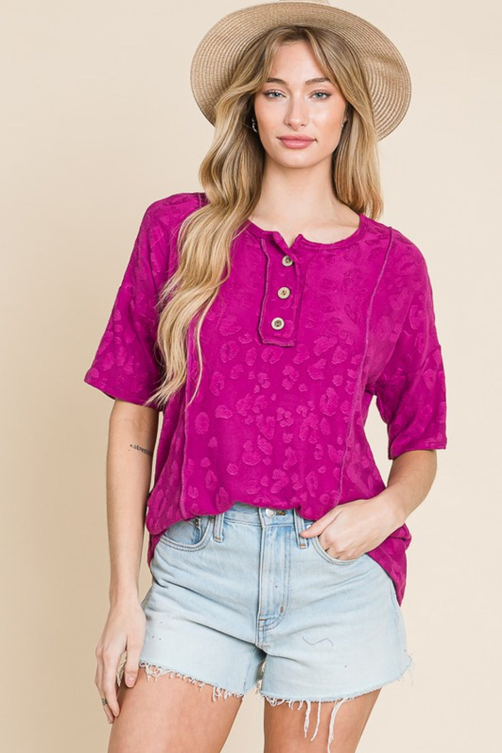 BOMBOM At The Fair Animal Textured Top - FunkyPeacockStore (Store description)