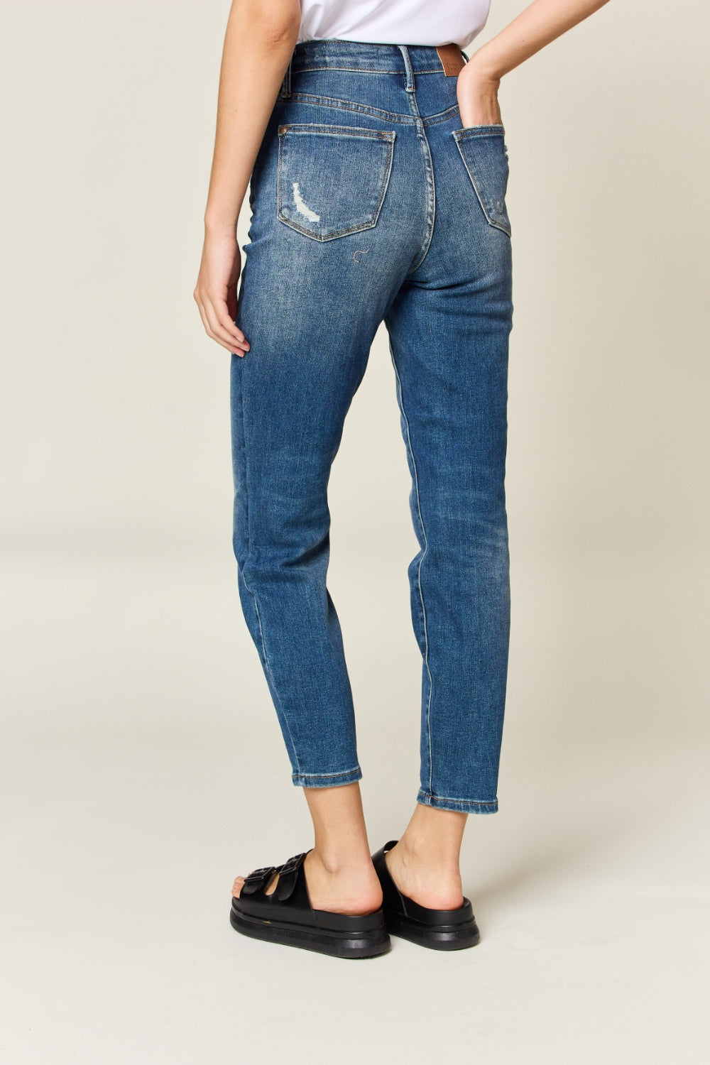 Judy Blue Tummy Control High Waist Slim Jeans - FunkyPeacockStore (Store description)