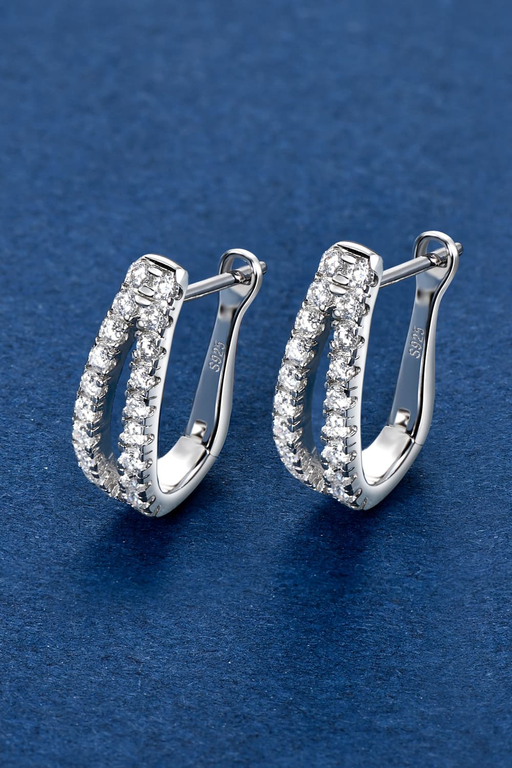 Moissanite 925 Sterling Silver Earrings - FunkyPeacockStore (Store description)