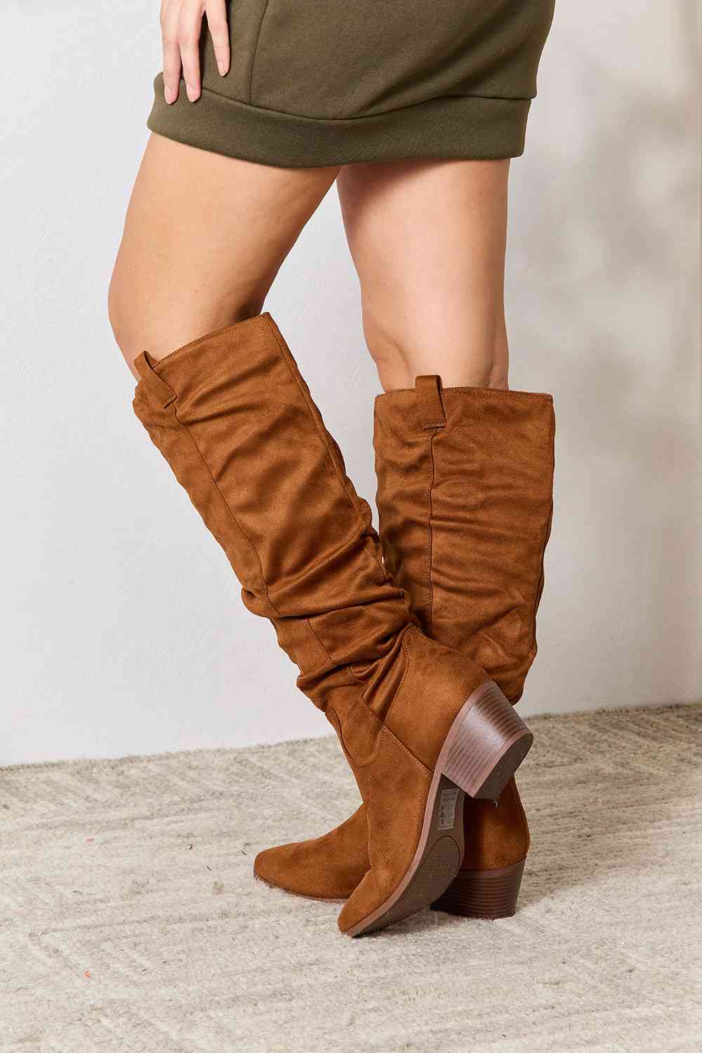 East Lion Corp Block Heel Knee High Boots - FunkyPeacockStore (Store description)