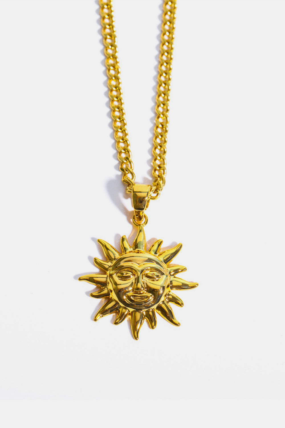 Sun Pendant Copper Necklace - FunkyPeacockStore (Store description)