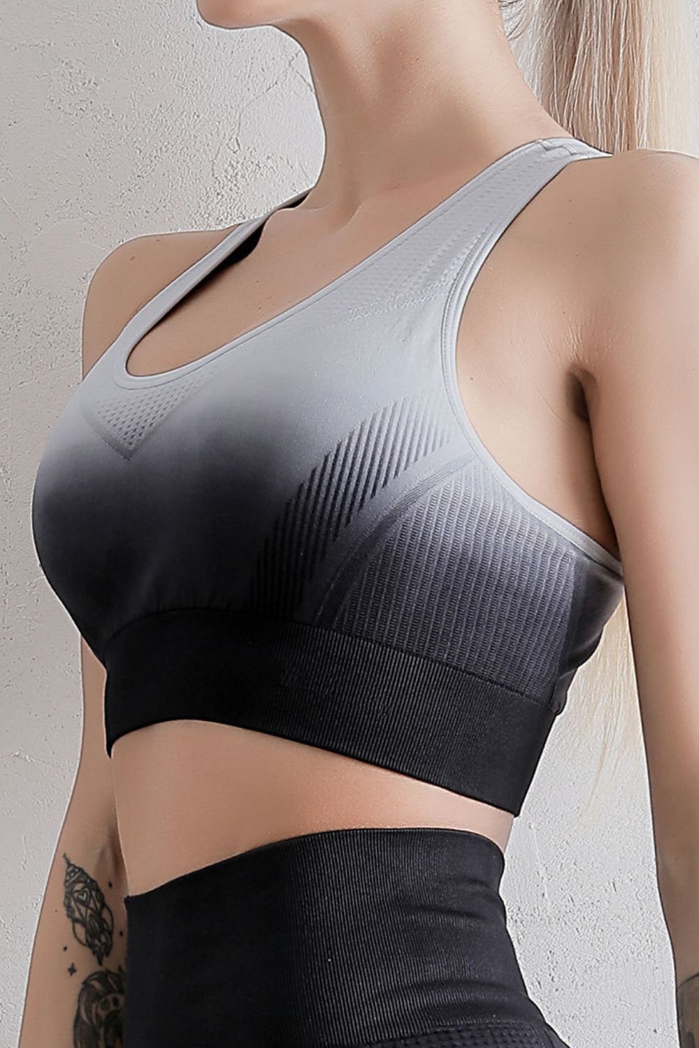 Gradient Racerback Sports Bra - FunkyPeacockStore (Store description)