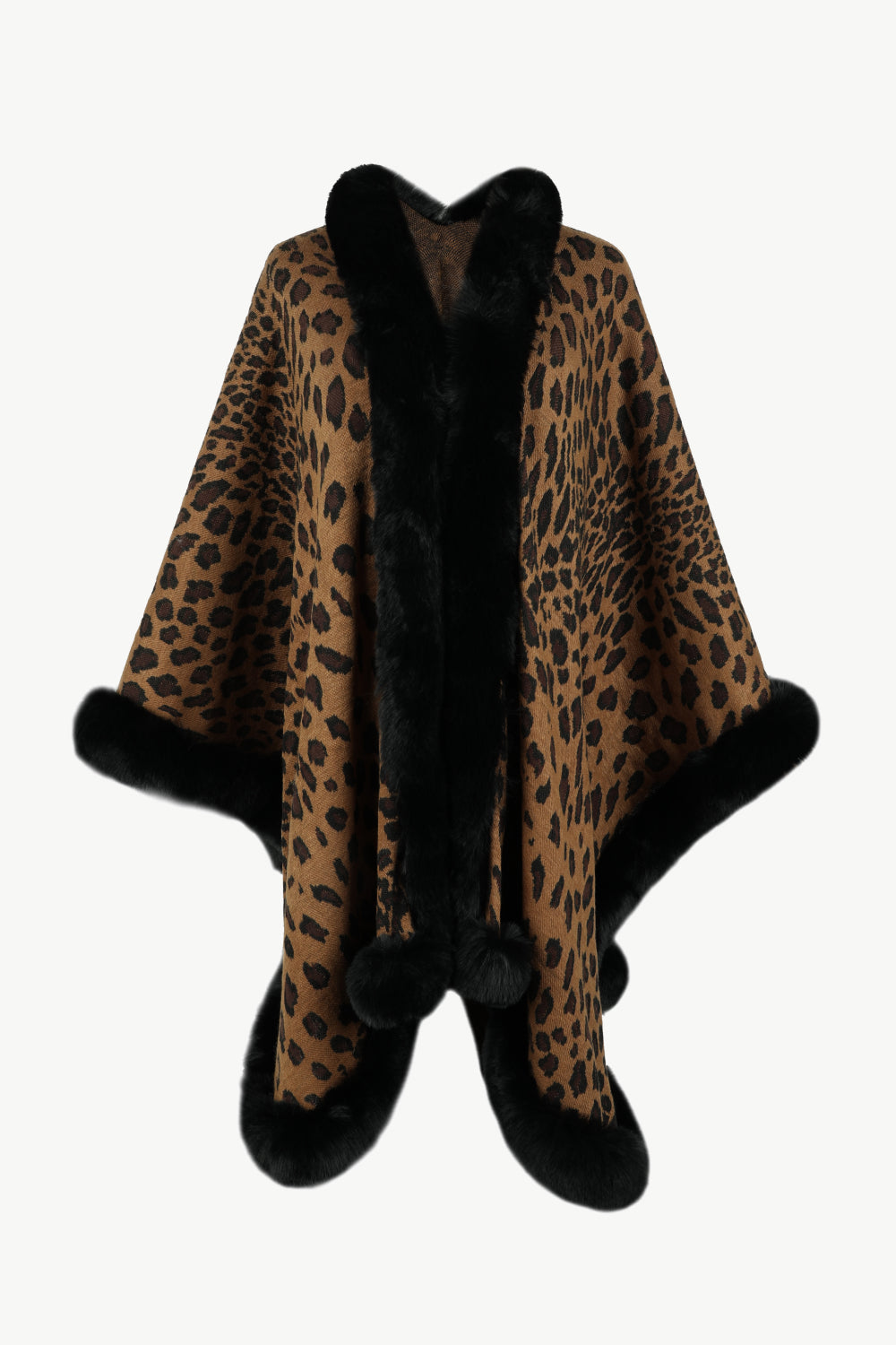 Leopard Open Front Poncho - FunkyPeacockStore (Store description)