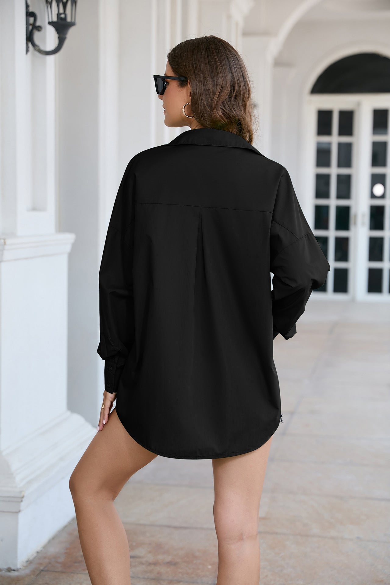 Dropped Shoulder Longline Shirt - FunkyPeacockStore (Store description)