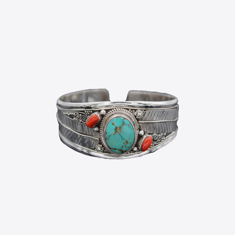 Turquoise Open Bracelet - FunkyPeacockStore (Store description)