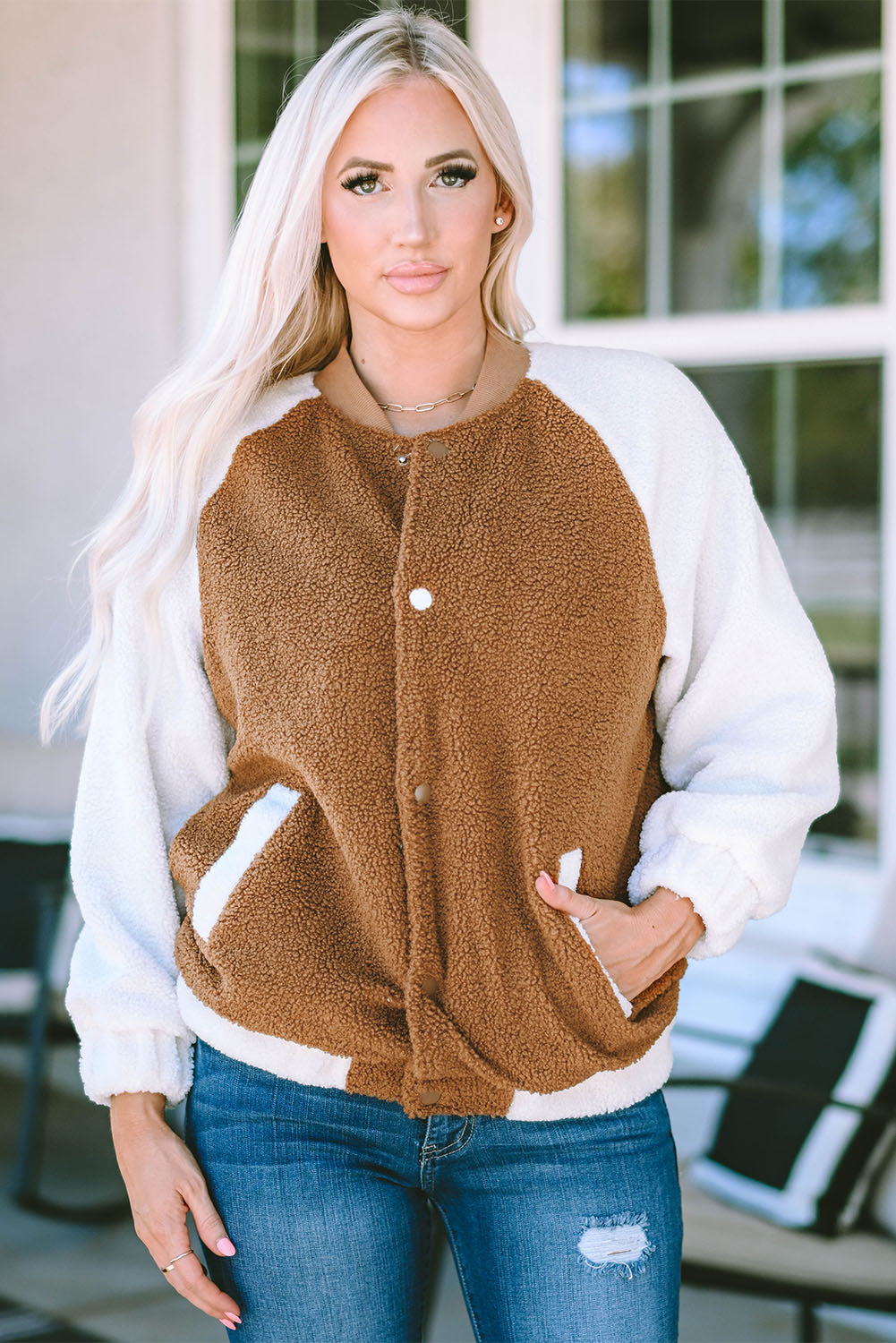 Snap Down Raglan Sleeve Jacket - FunkyPeacockStore (Store description)