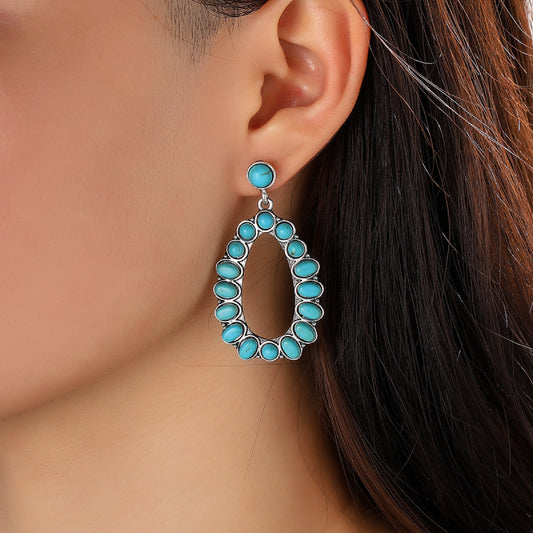 Artificial Turquoise Earrings - FunkyPeacockStore (Store description)