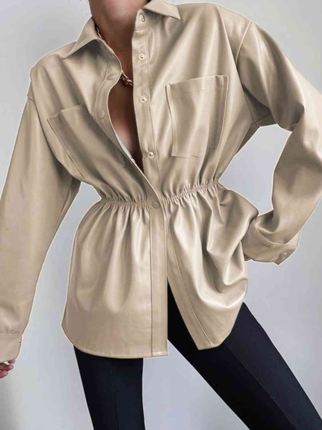 Snap Down Collared Jacket - FunkyPeacockStore (Store description)