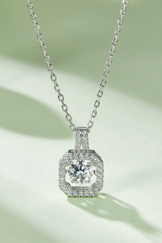 Moissanite 925 Sterling Silver Necklace - FunkyPeacockStore (Store description)