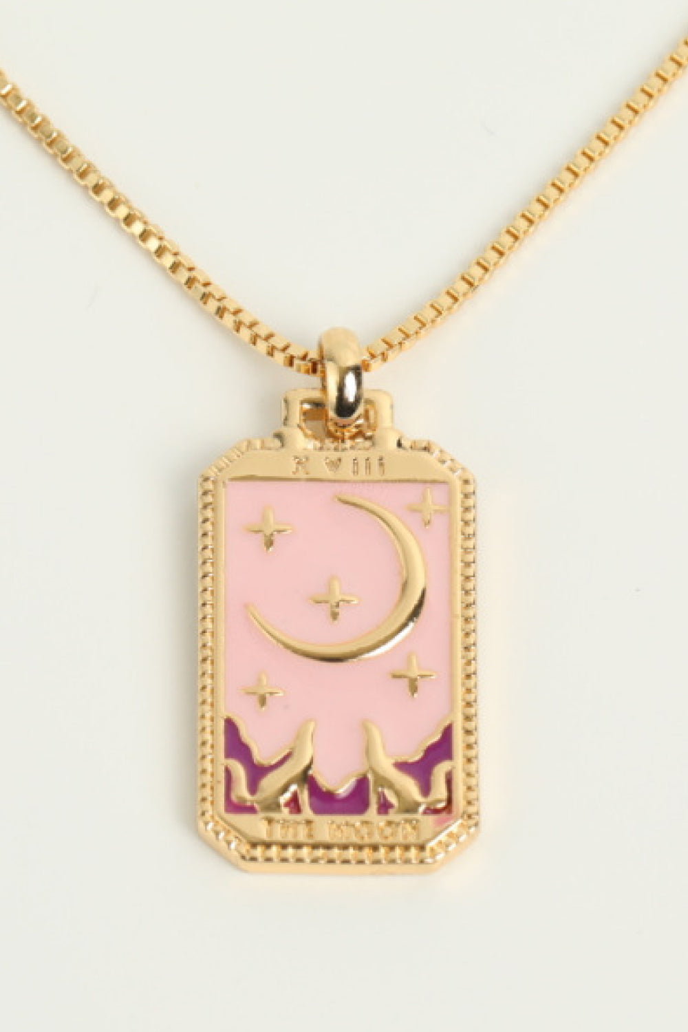 Tarot Card Pendant Copper Necklace - FunkyPeacockStore (Store description)