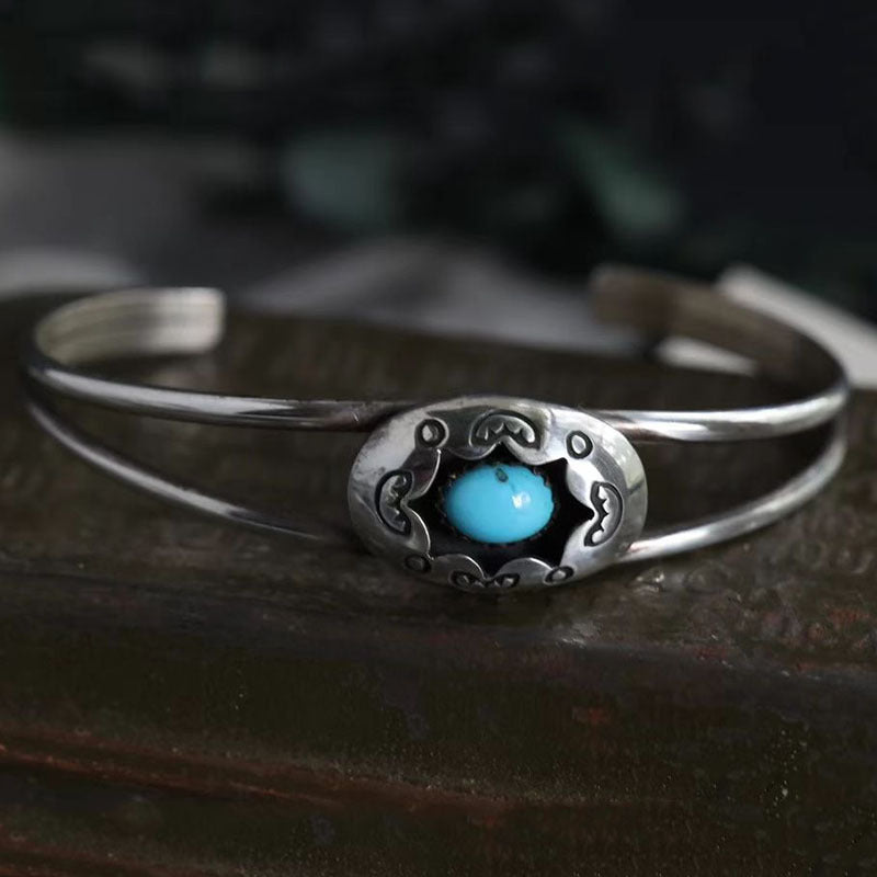 Turquoise Open Bracelet - FunkyPeacockStore (Store description)