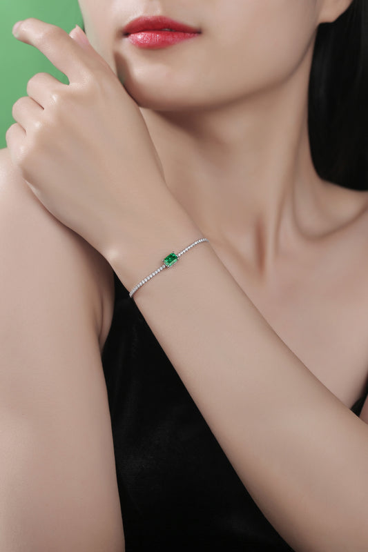 1 Carat Lab-Grown Emerald Bracelet - FunkyPeacockStore (Store description)