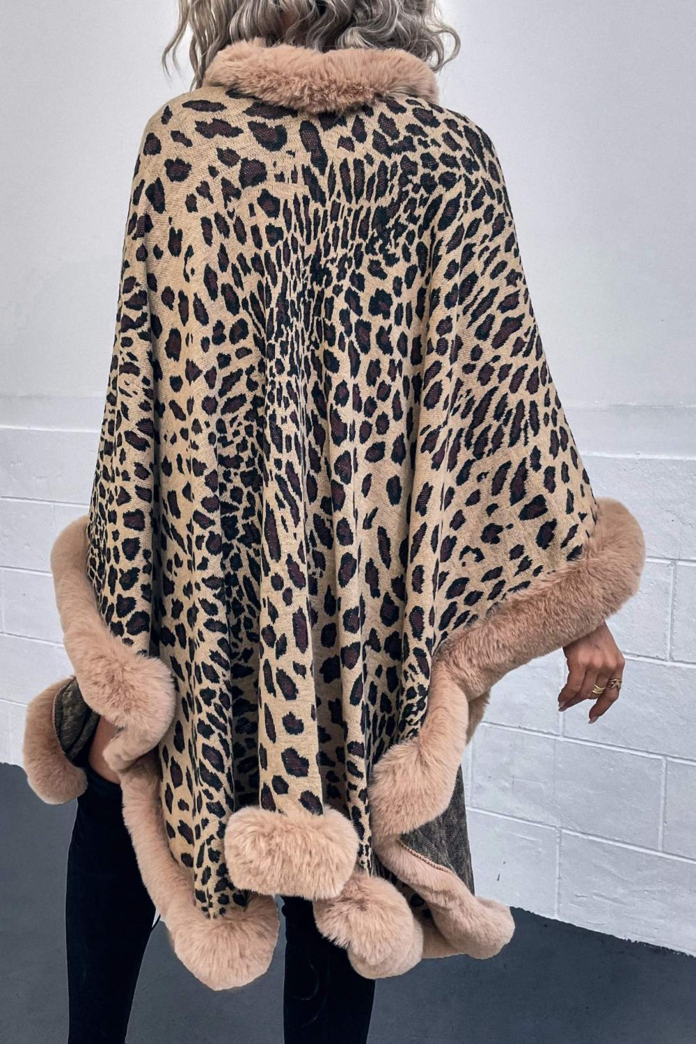 Leopard Open Front Poncho - FunkyPeacockStore (Store description)