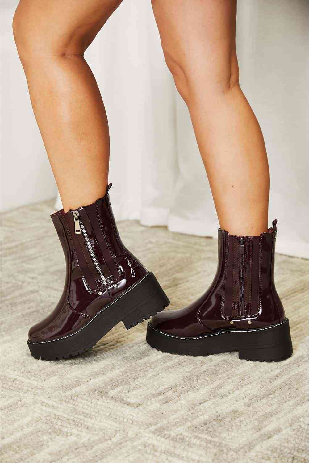 Forever Link Side Zip Platform Boots - FunkyPeacockStore (Store description)