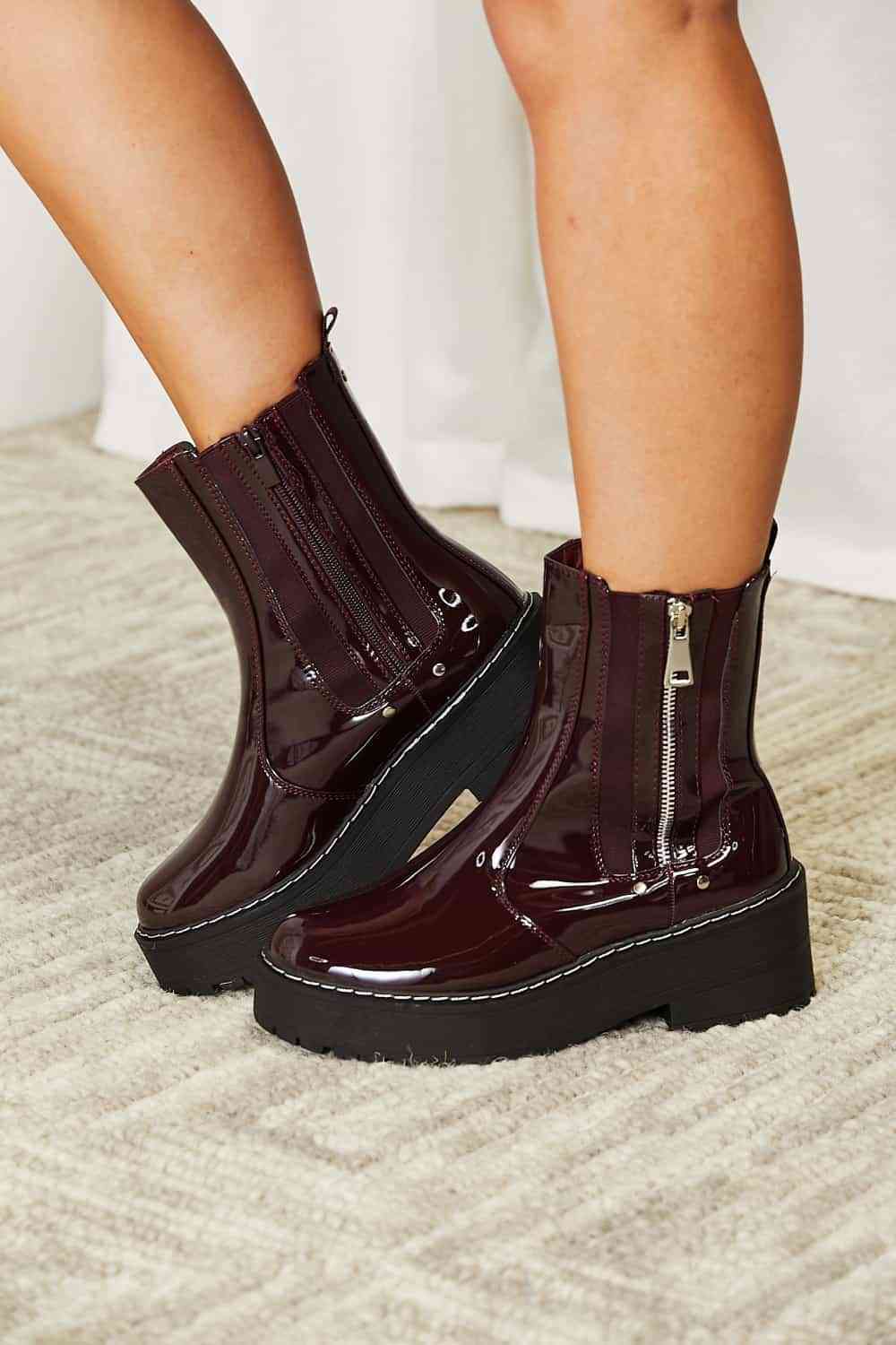 Forever Link Side Zip Platform Boots - FunkyPeacockStore (Store description)