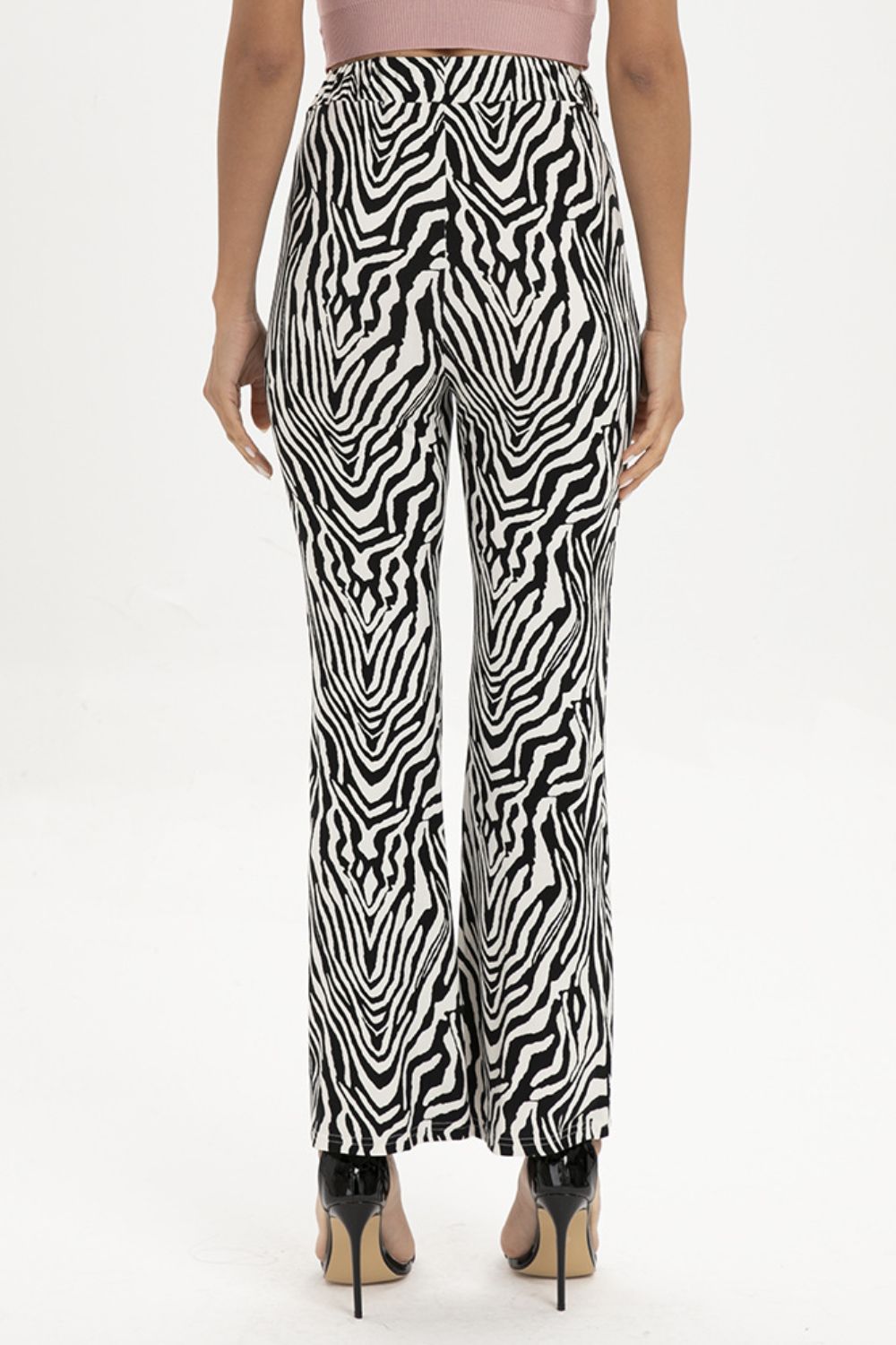 Zebra Print Straight Leg Pants - FunkyPeacockStore (Store description)