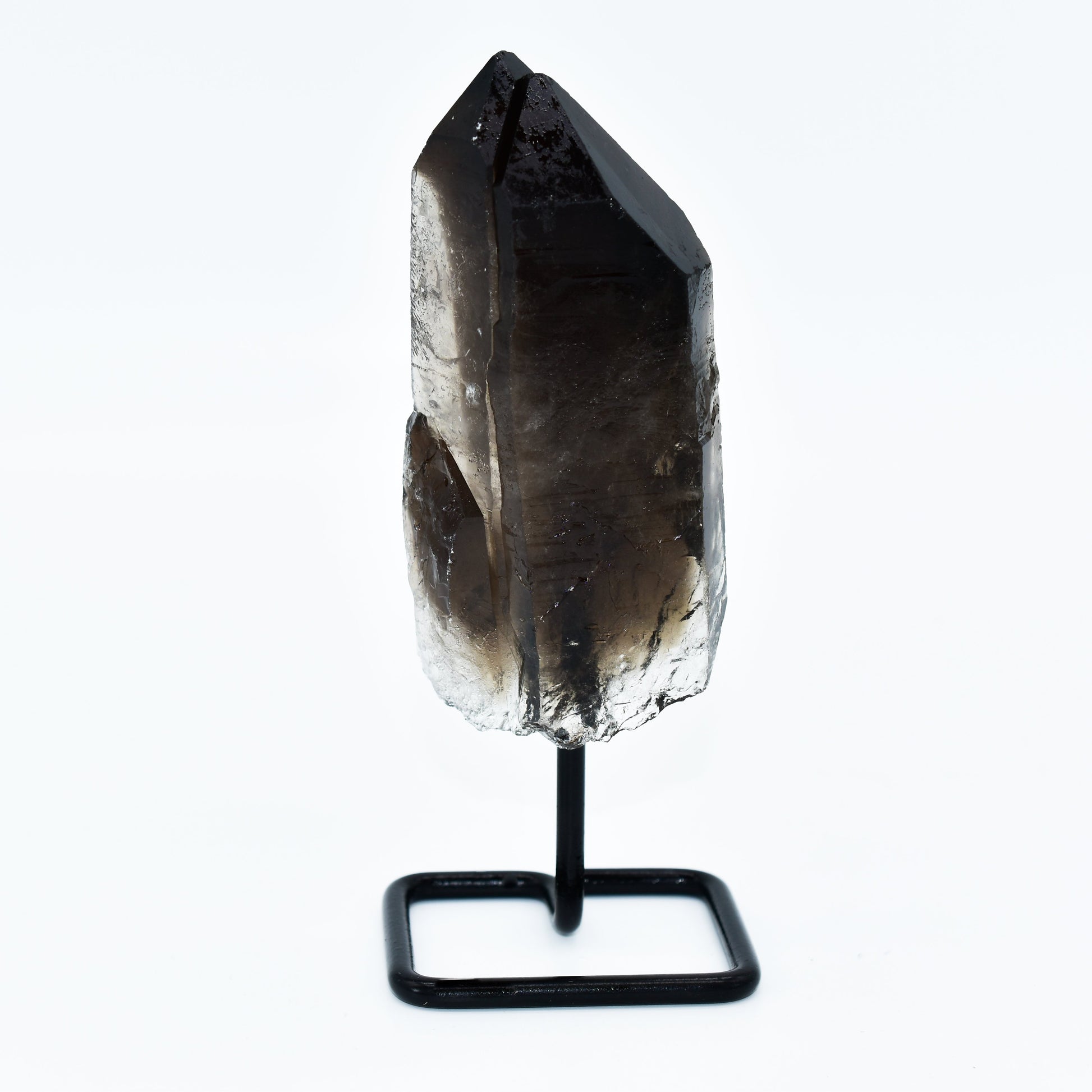 Smokey Quartz Points on Metal Base Small Display Piece - FunkyPeacockStore (Store description)