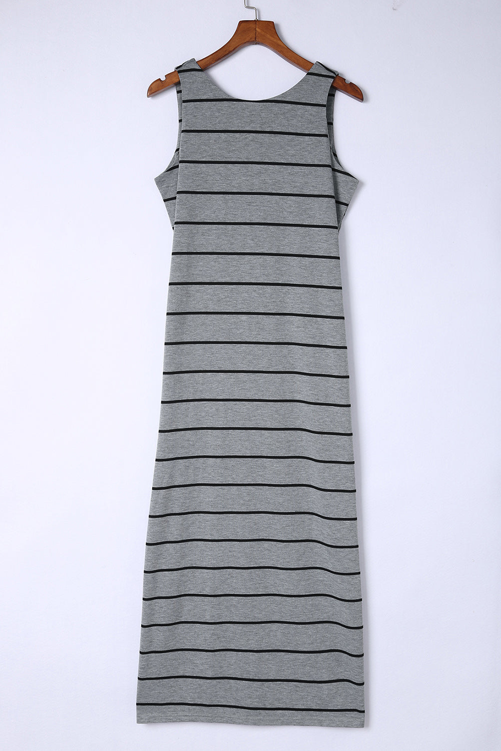 Striped Slit Sleeveless Maxi Dress - FunkyPeacockStore (Store description)