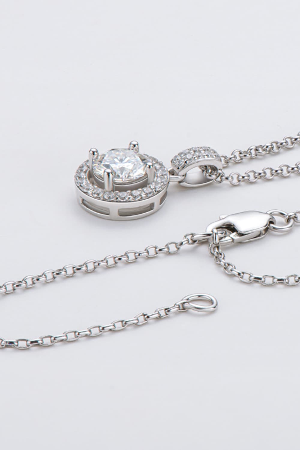 Zircon Pendant 925 Sterling Silver Necklace - FunkyPeacockStore (Store description)